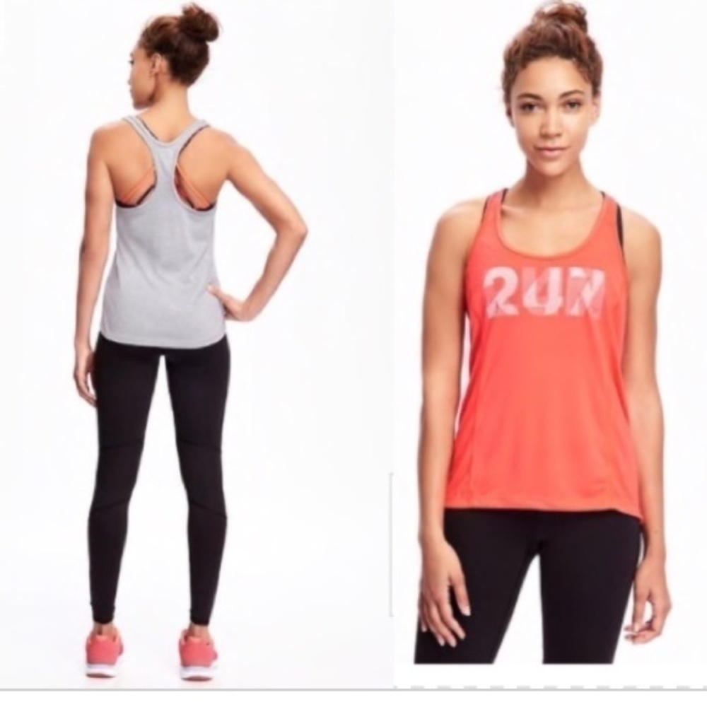 Old Navy Semi Fitted Run Racerback Tank Top NWT